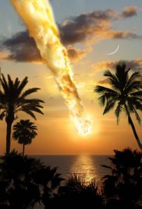 space asteroid impact image