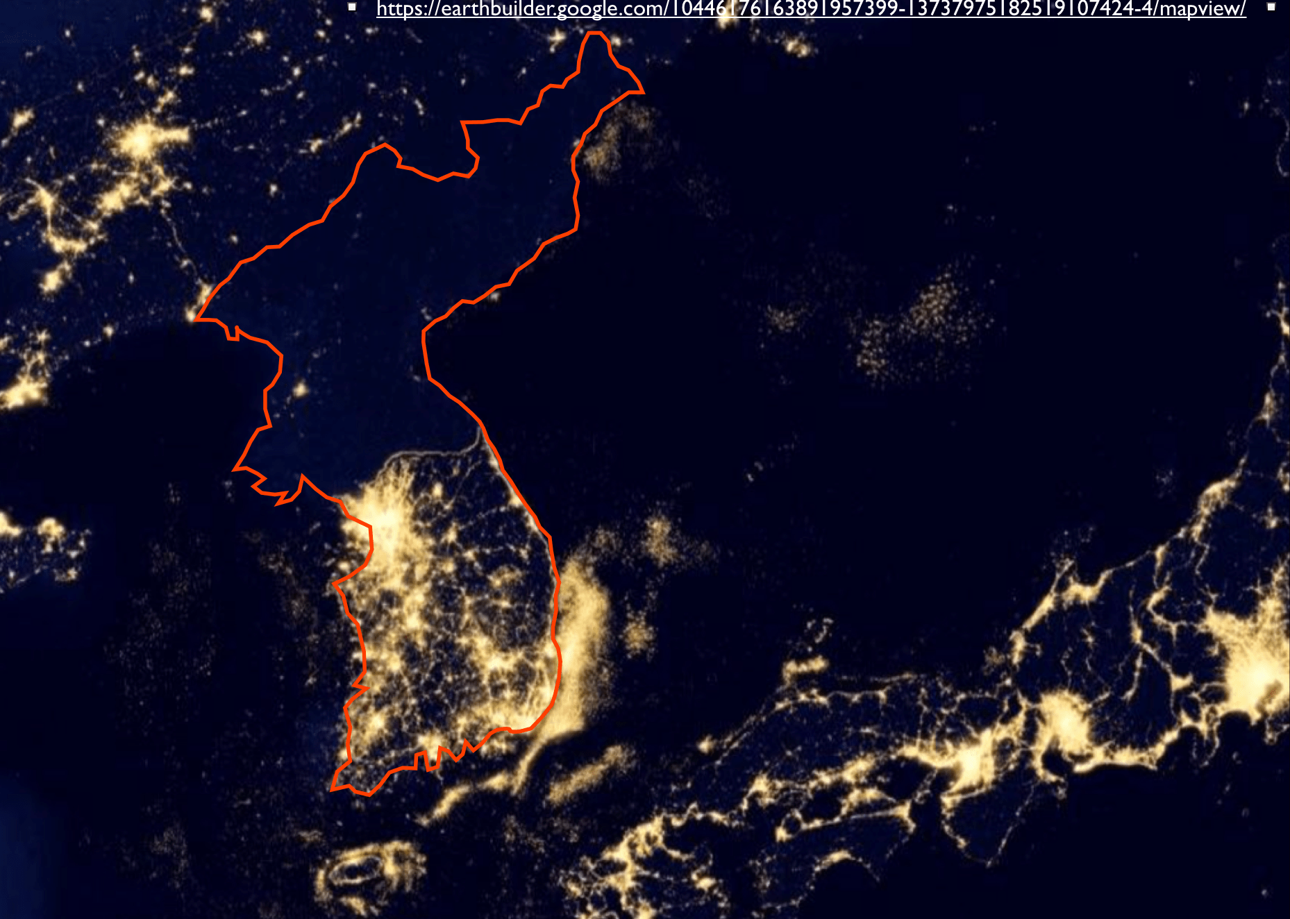 Korea-light-map